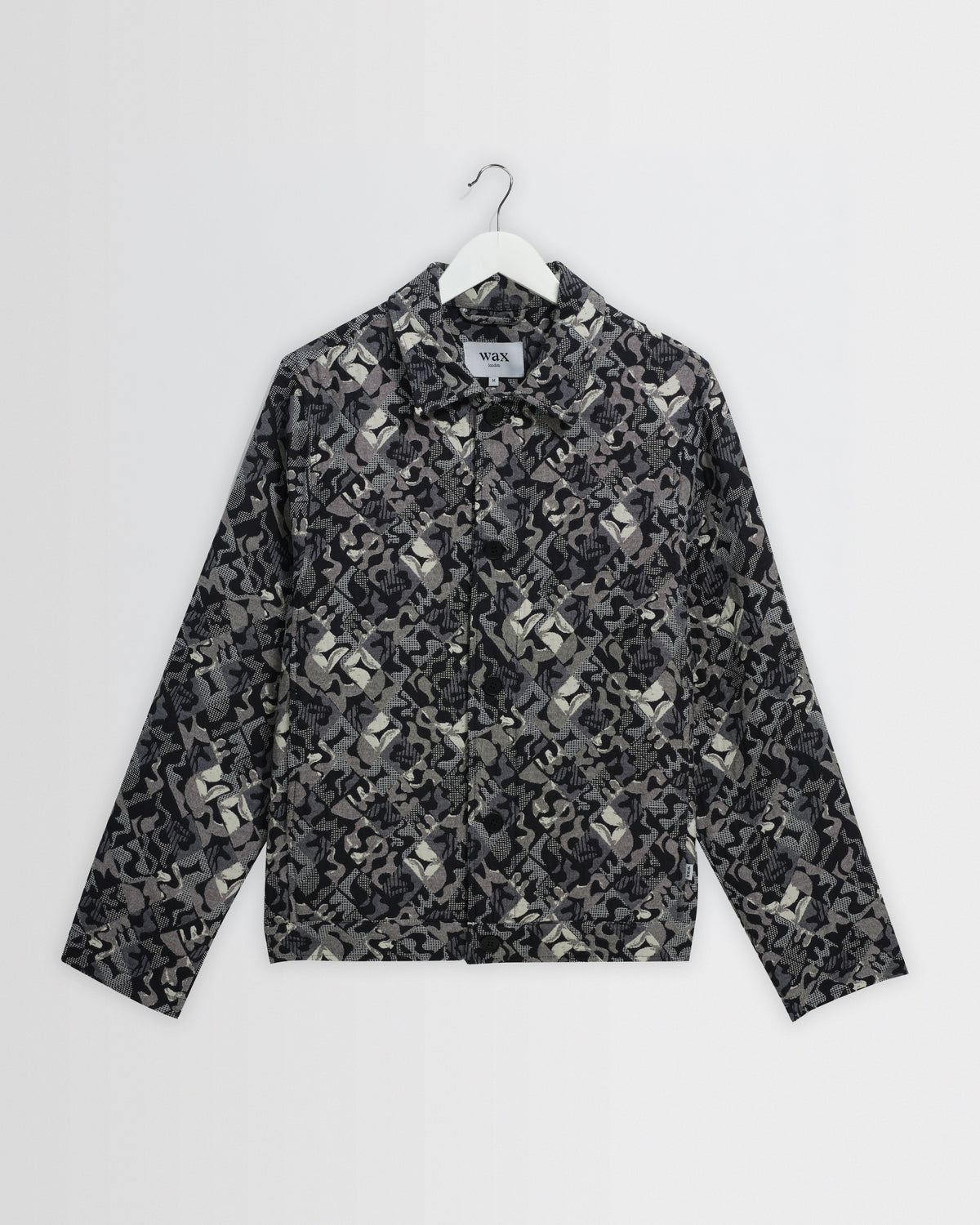 Iggy - Navy And Ecru Tile Jacquard Jacket