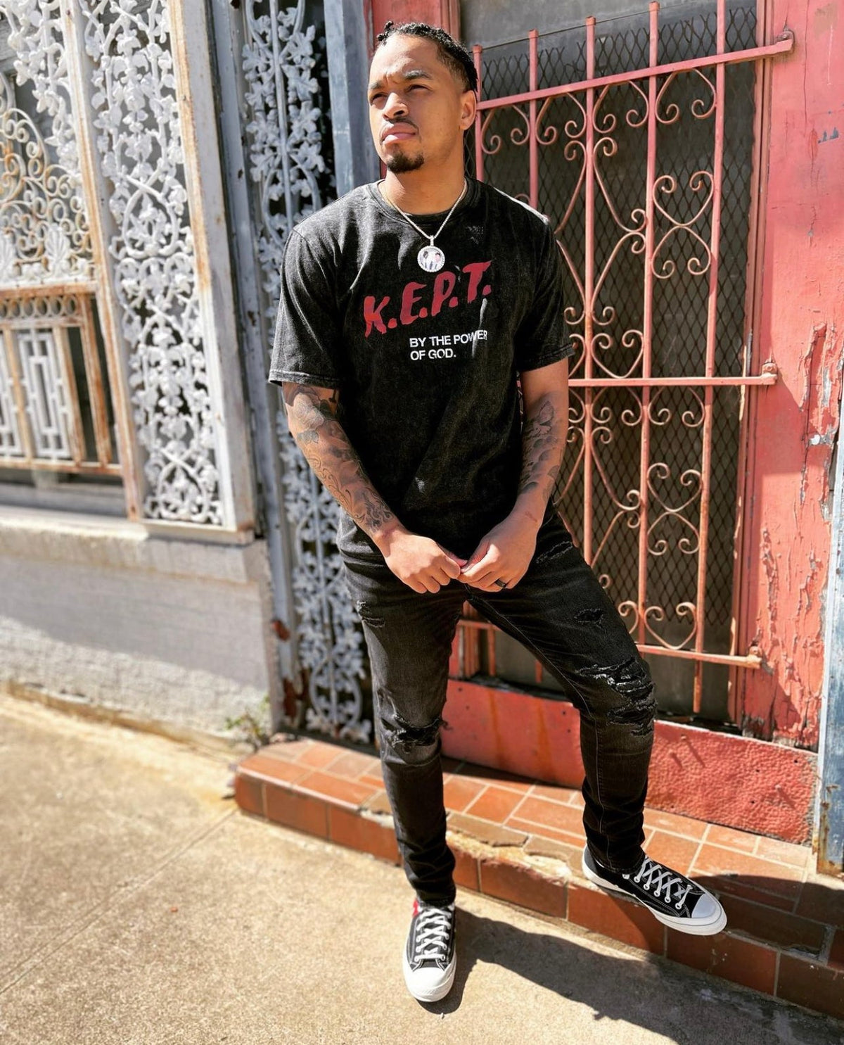 K.E.P.T. By The Power of God Tee