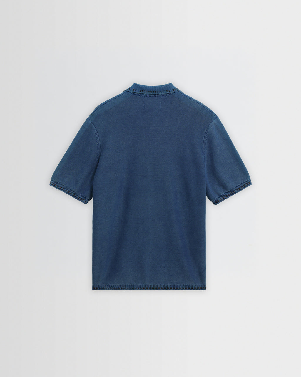 Ivy - Washed Blue Cotton Knitted Shirt
