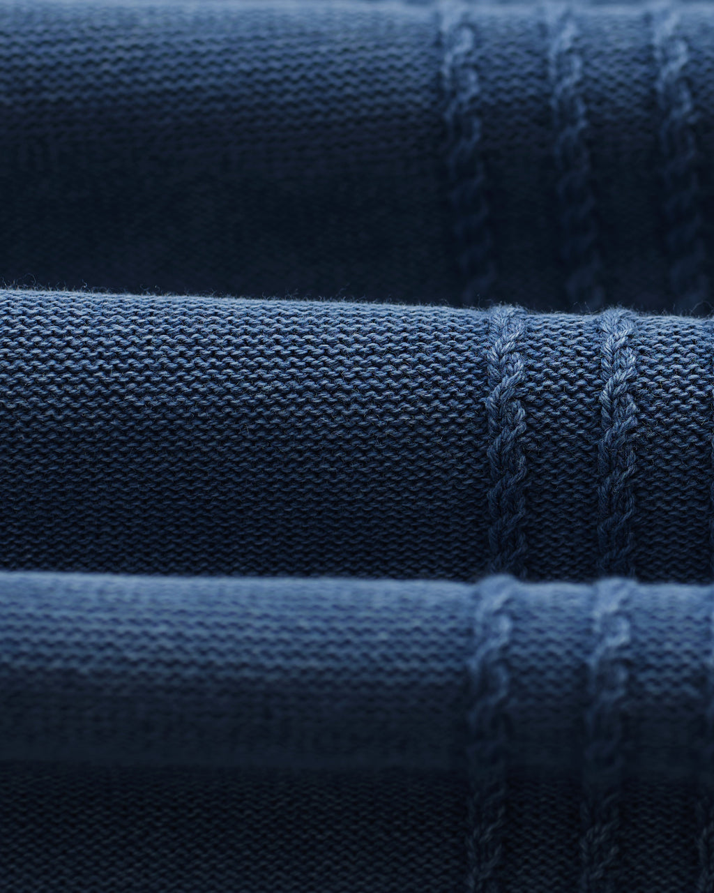 Ivy - Washed Blue Cotton Knitted Shirt