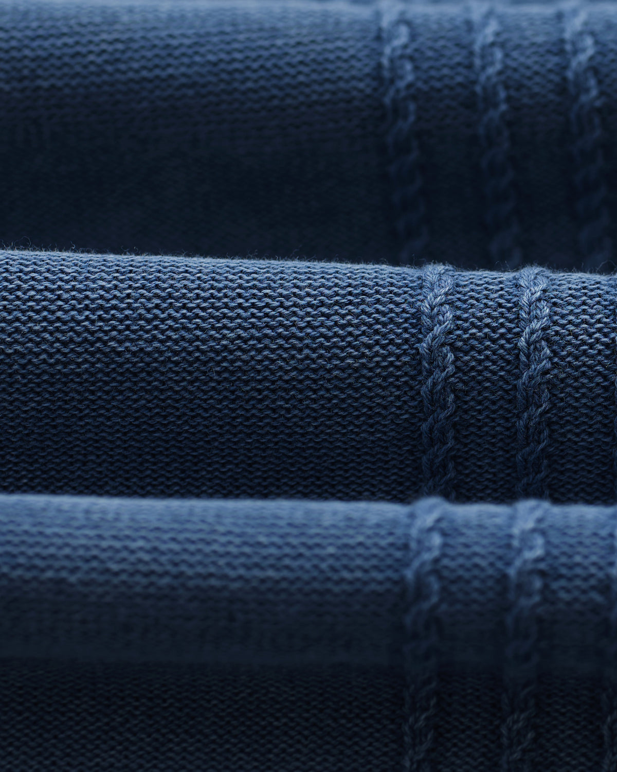 Ivy - Washed Blue Cotton Knitted Shirt