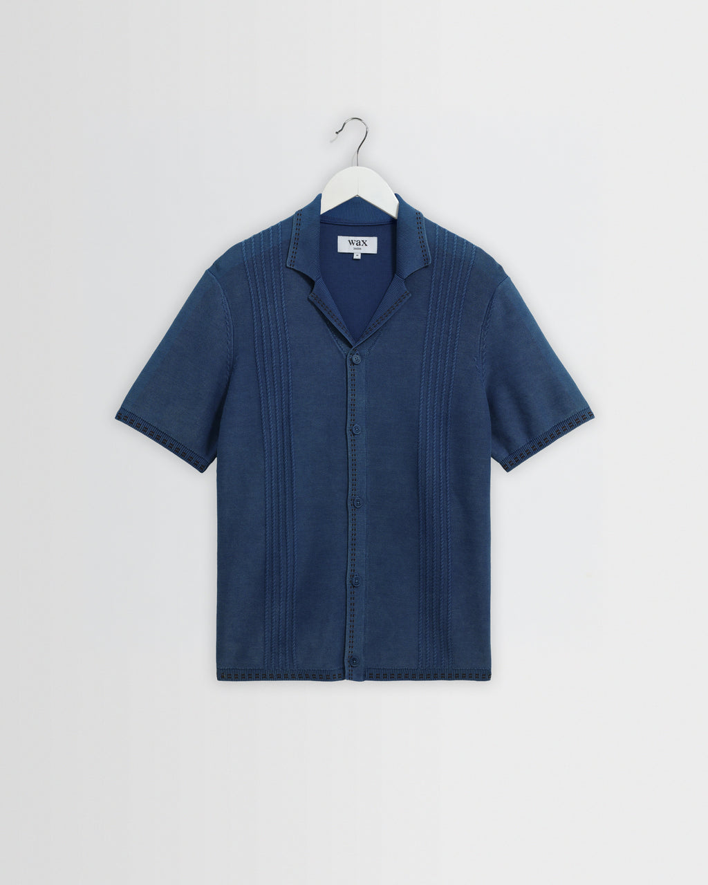 Ivy - Washed Blue Cotton Knitted Shirt
