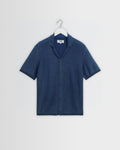 Ivy - Washed Blue Cotton Knitted Shirt