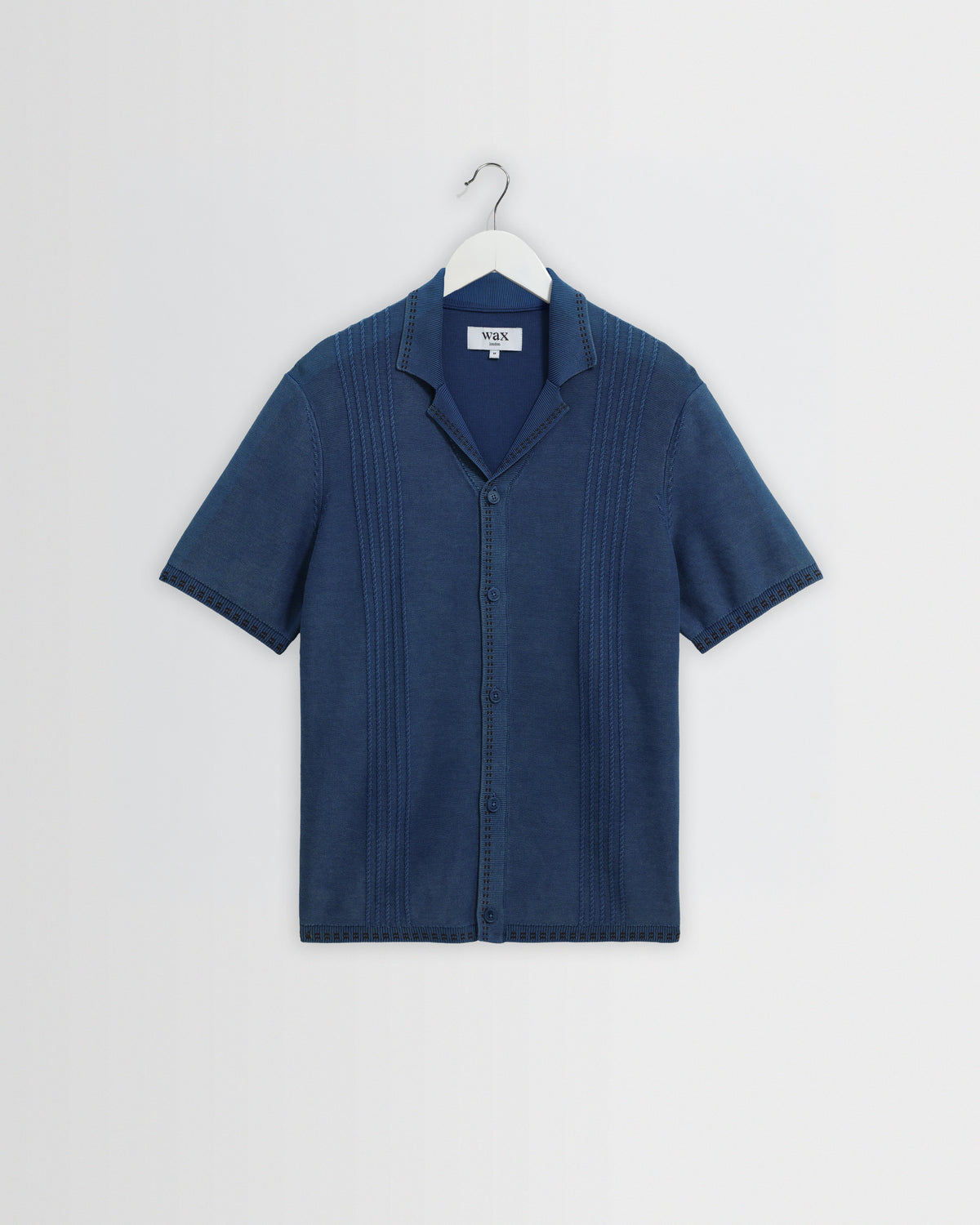 Ivy - Washed Blue Cotton Knitted Shirt
