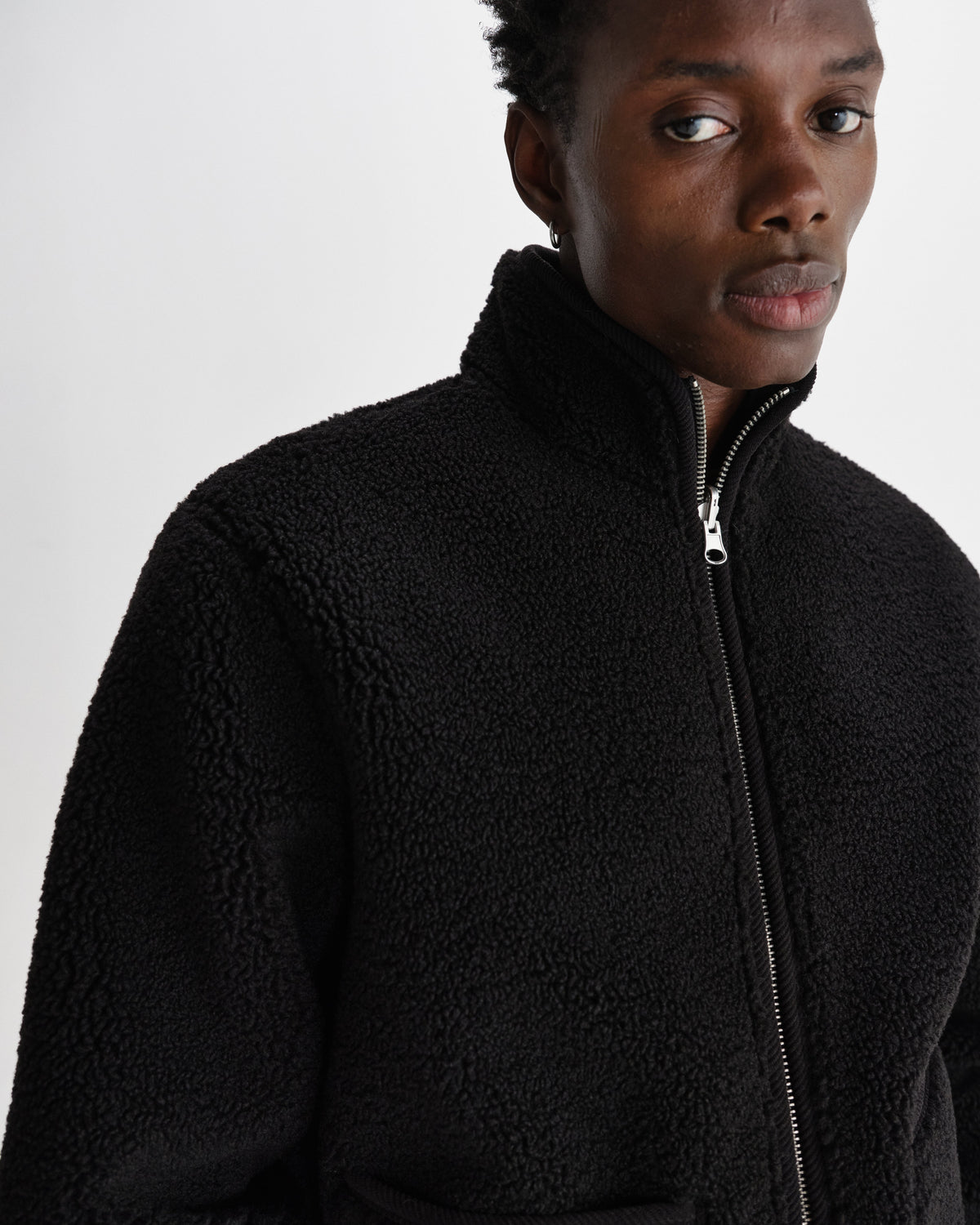 Killick - Black Reversible Corduroy Borg Jacket