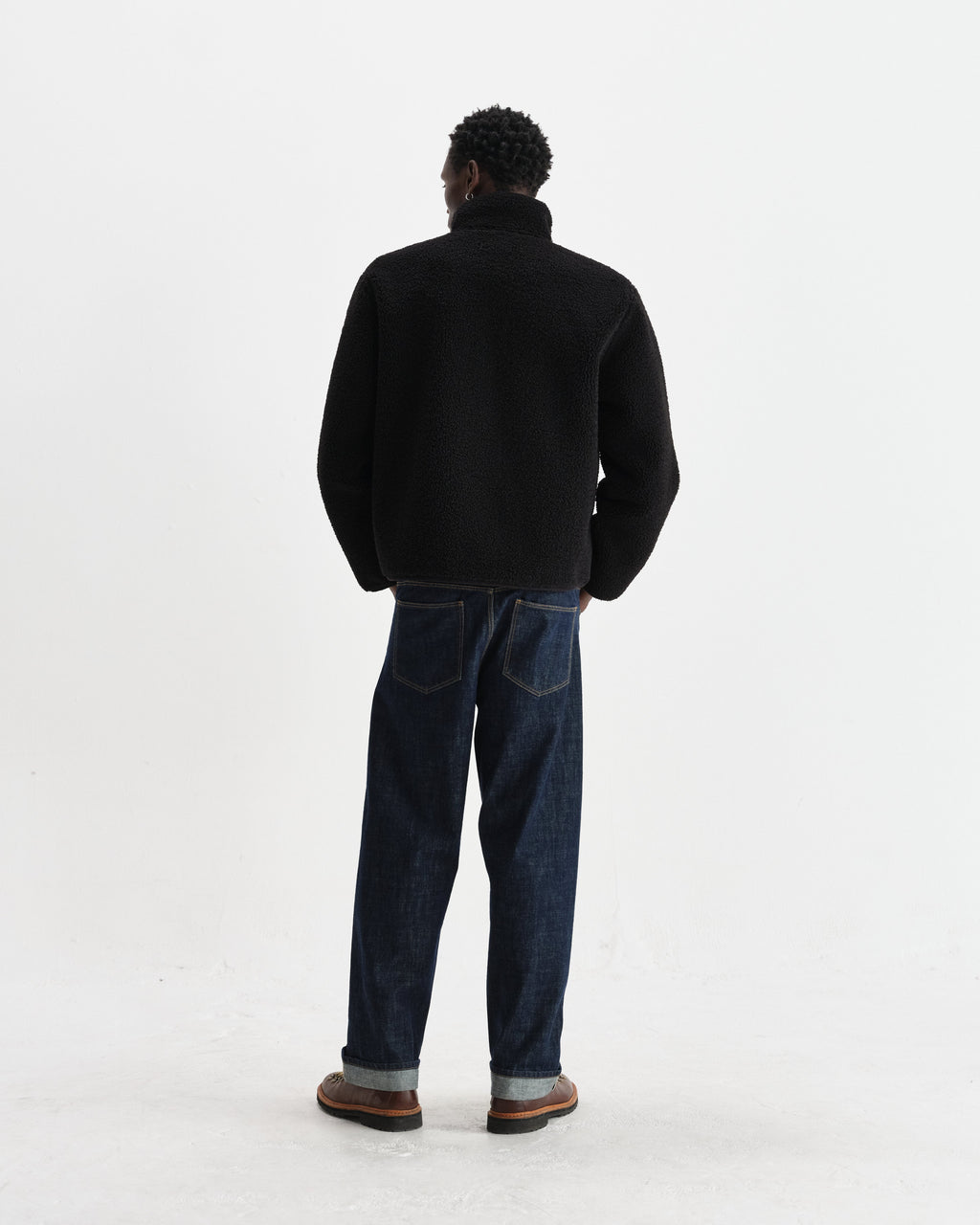 Killick - Black Reversible Corduroy Borg Jacket