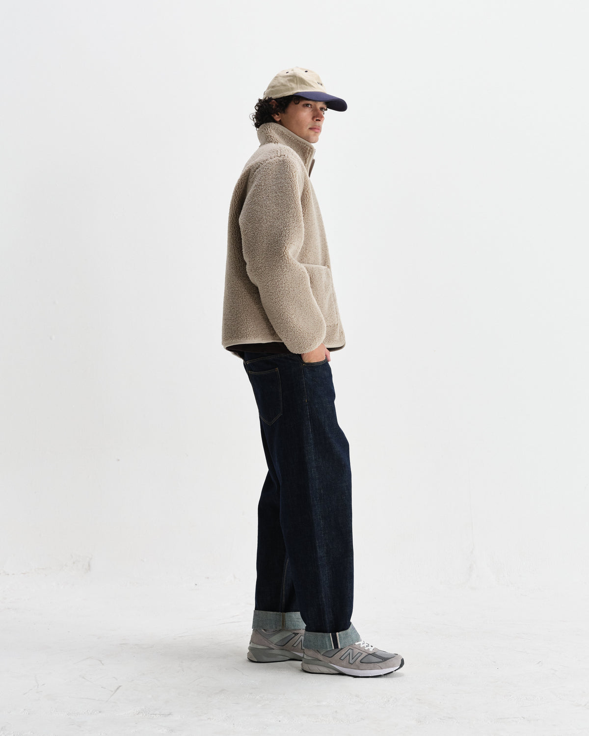 Killick - Natural Reversible Corduroy Borg Jacket