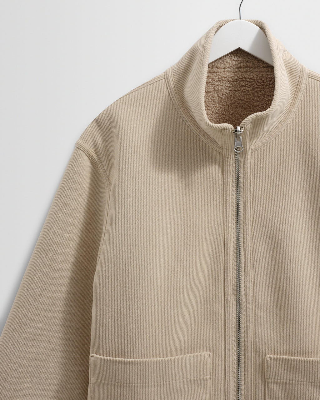 Killick - Natural Reversible Corduroy Borg Jacket