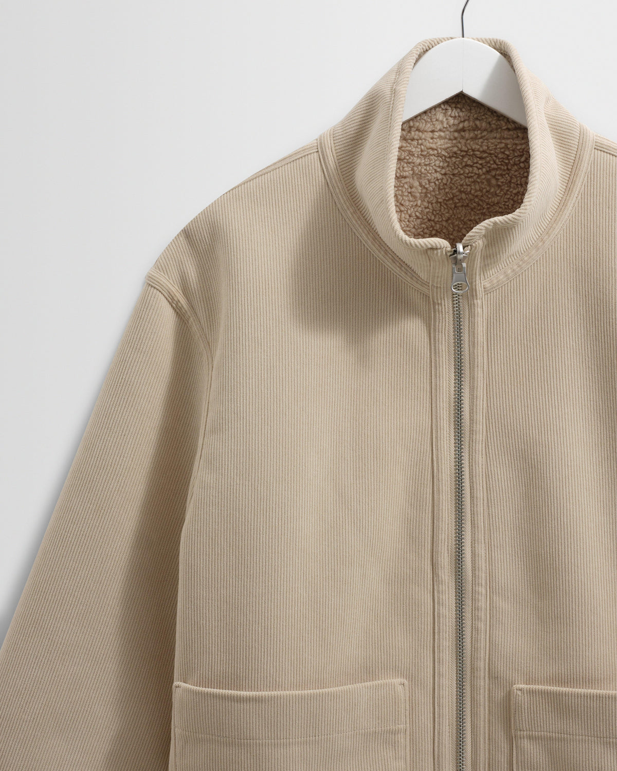 Killick - Natural Reversible Corduroy Borg Jacket