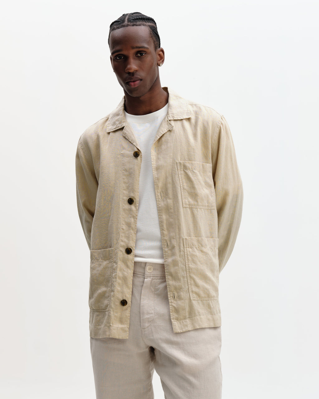 Kimpton - Beige Washed Linen Jacket
