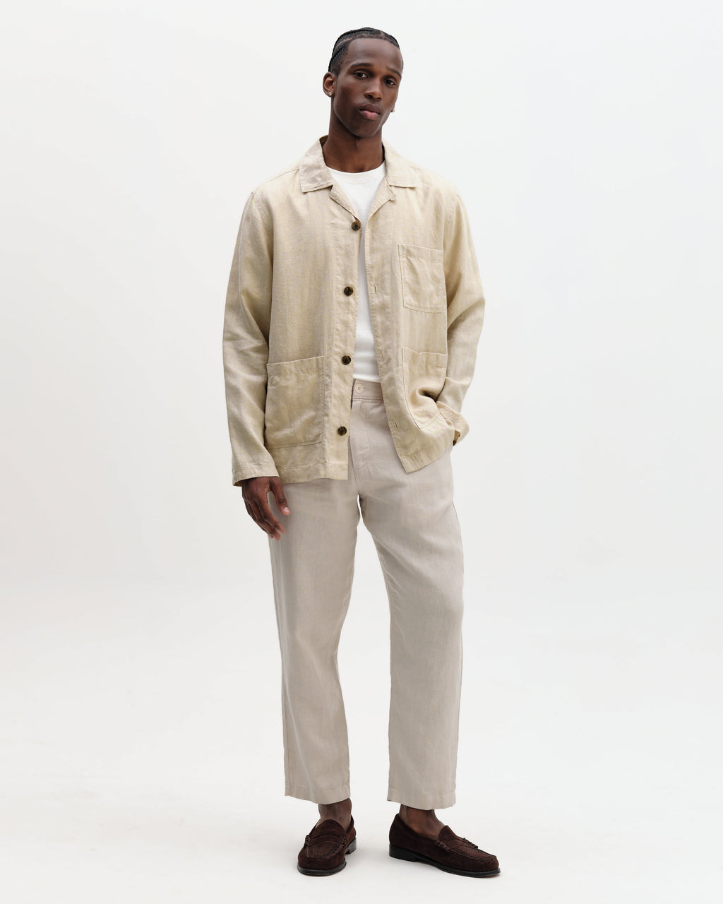 Kimpton - Beige Washed Linen Jacket
