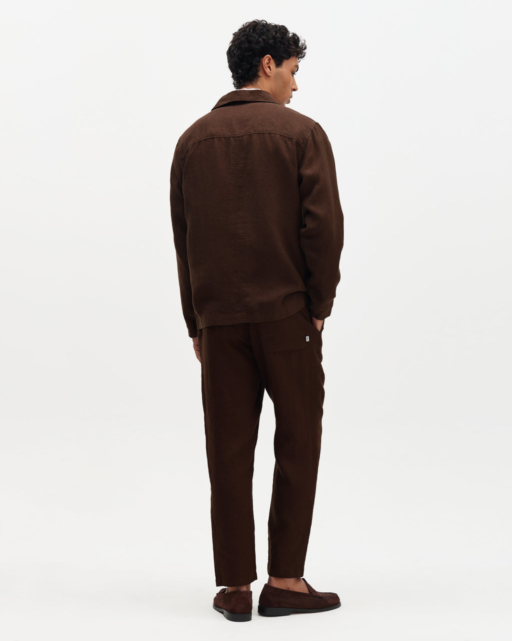 Kimpton - Brown Washed Linen Jacket