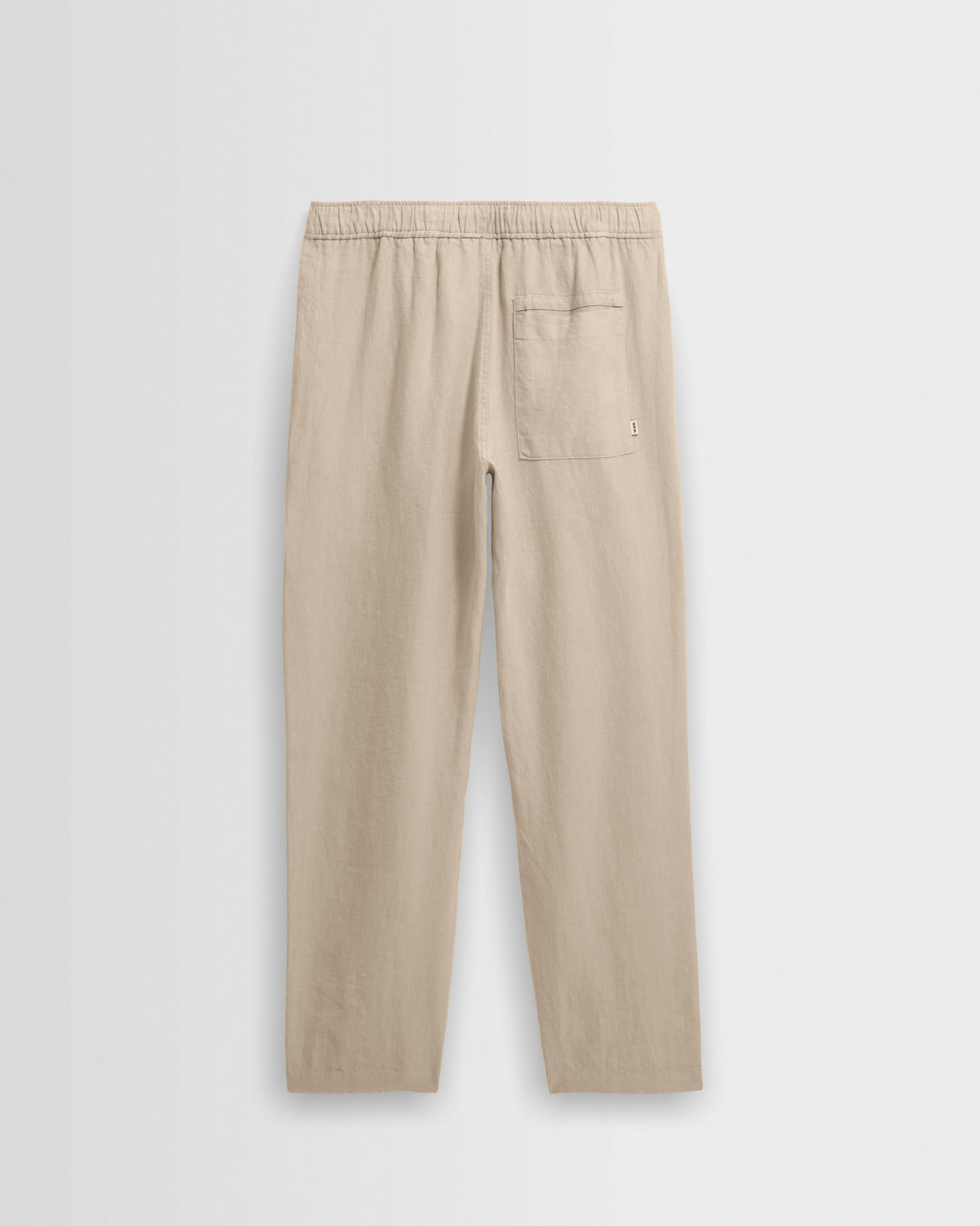 Kurt - Beige Washed Linen Relaxed Fit Trousers