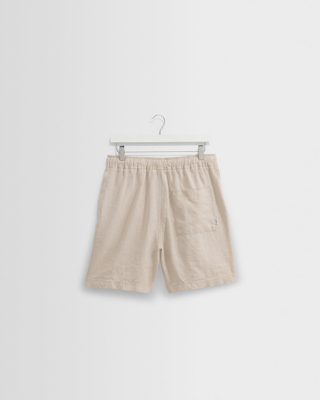Kurt - Beige Washed Linen Shorts
