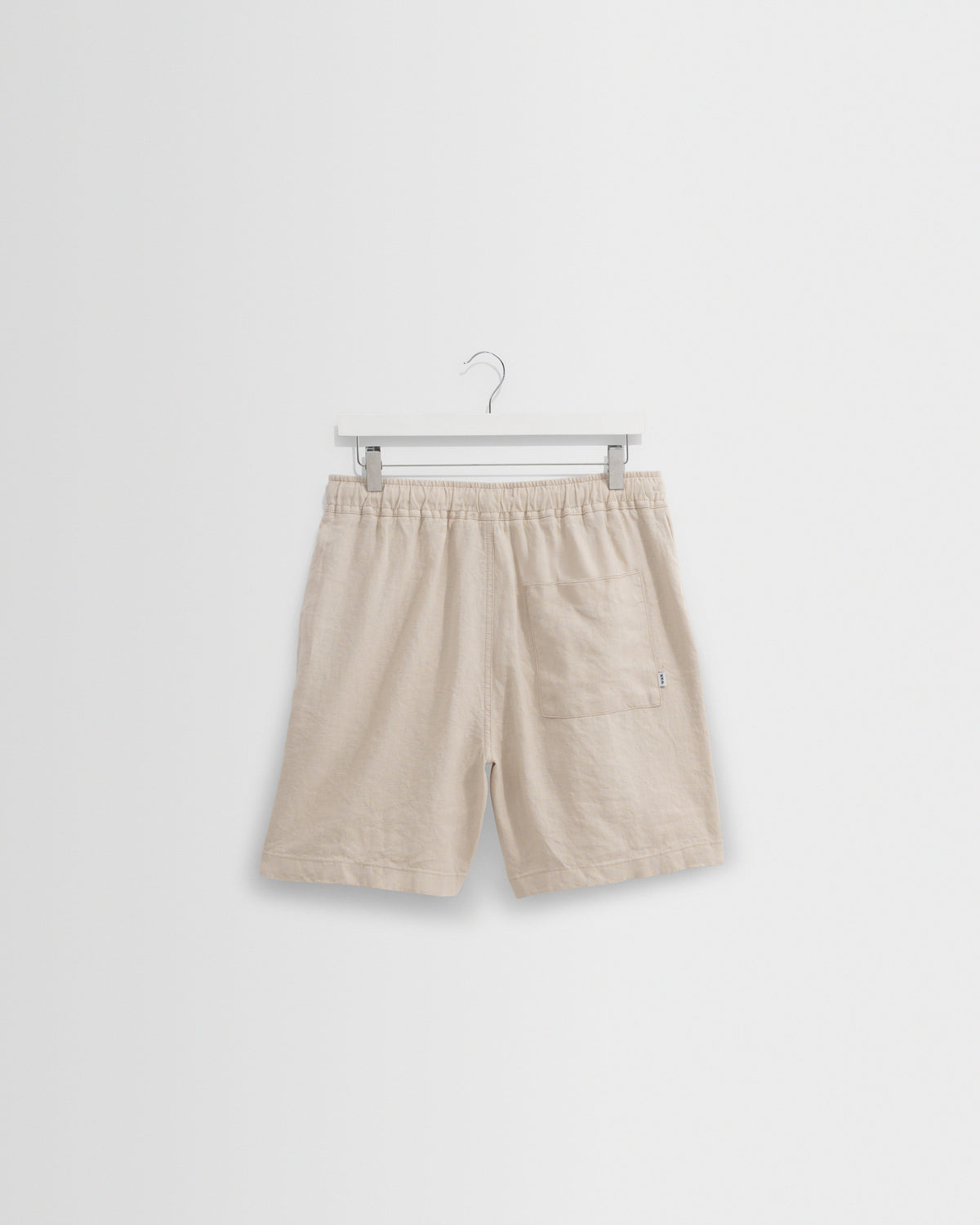 Kurt - Beige Washed Linen Shorts