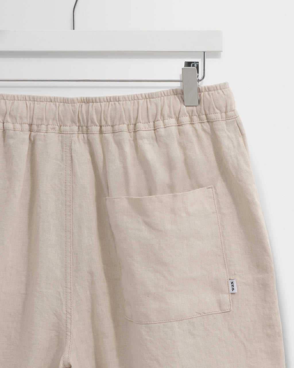 Kurt - Beige Washed Linen Shorts