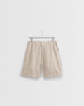 Kurt - Beige Washed Linen Shorts