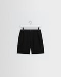 Kurt - Black Washed Linen Shorts