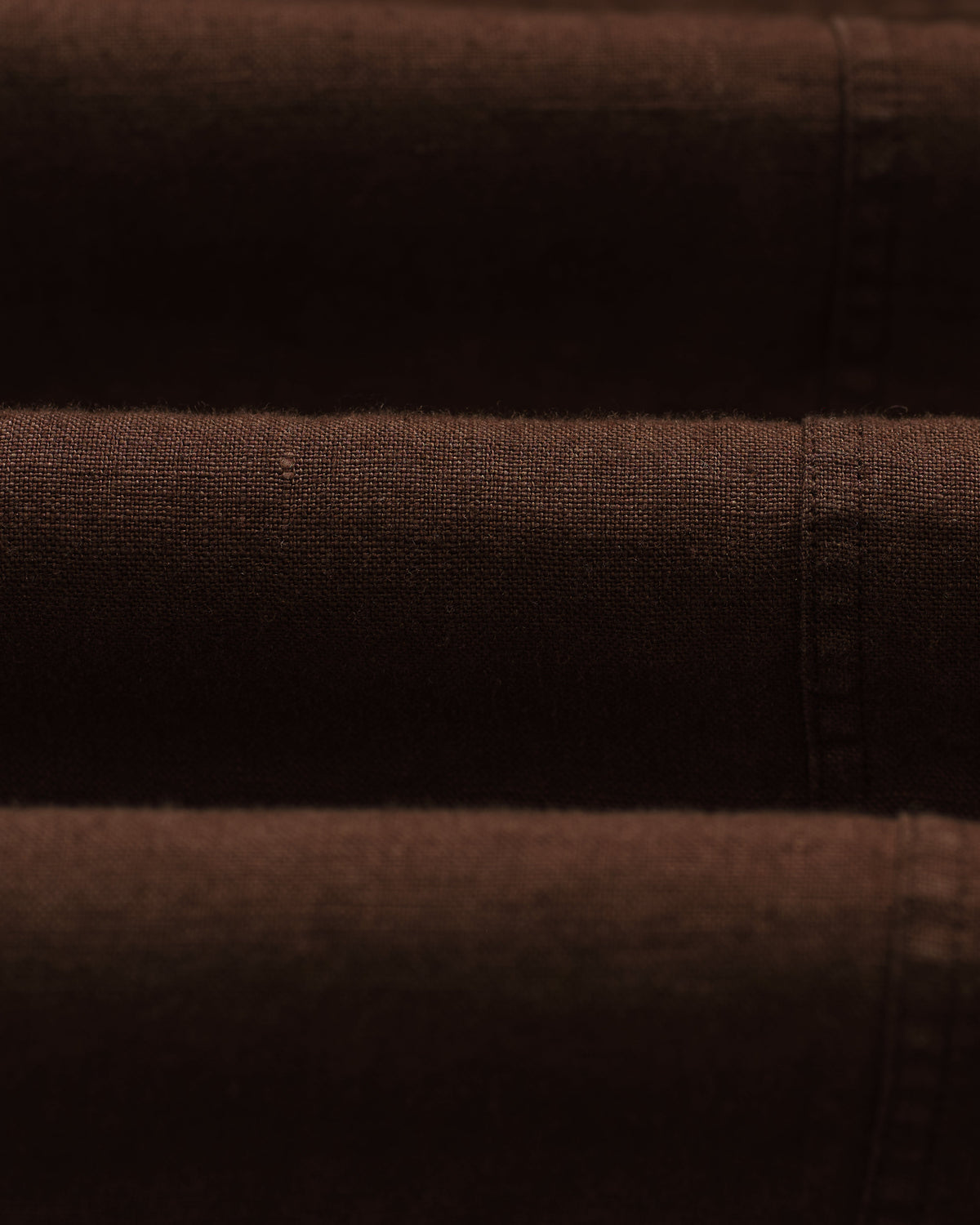 Kurt - Brown Washed Linen Relaxed Fit Trousers