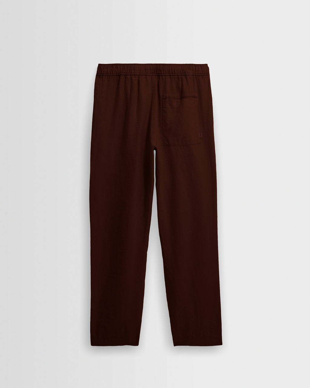 Kurt - Brown Washed Linen Relaxed Fit Trousers