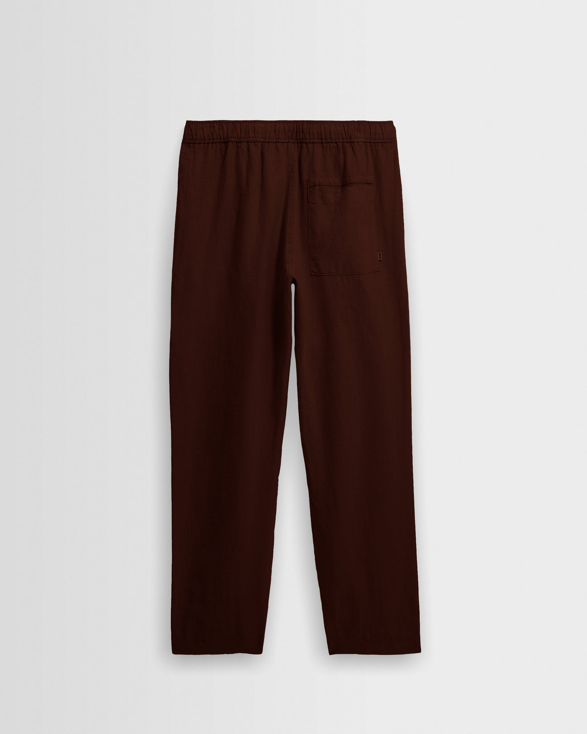 Kurt - Brown Washed Linen Relaxed Fit Trousers