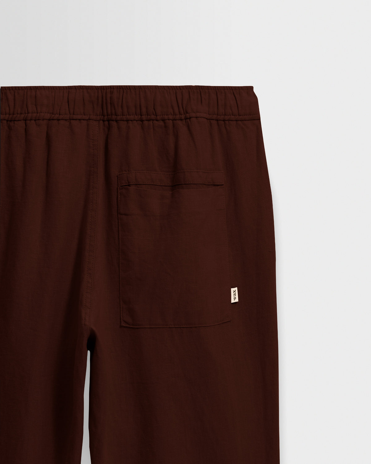 Kurt - Brown Washed Linen Relaxed Fit Trousers