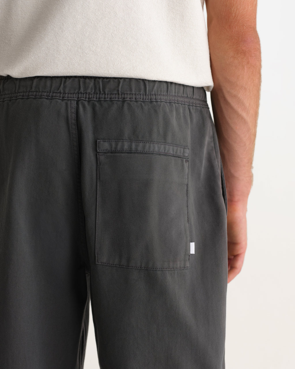 Kurt - Charcoal Organic Cotton Twill Trouser