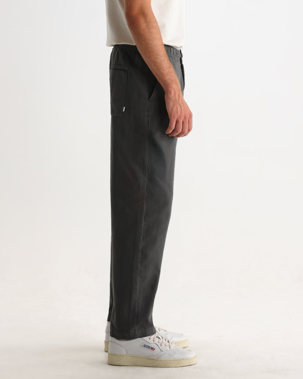 Kurt - Charcoal Organic Cotton Twill Trouser