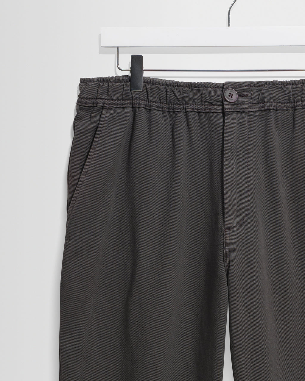 Kurt - Charcoal Organic Cotton Twill Trouser