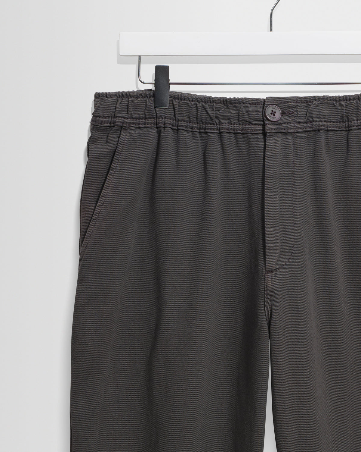 Kurt - Charcoal Organic Cotton Twill Trouser