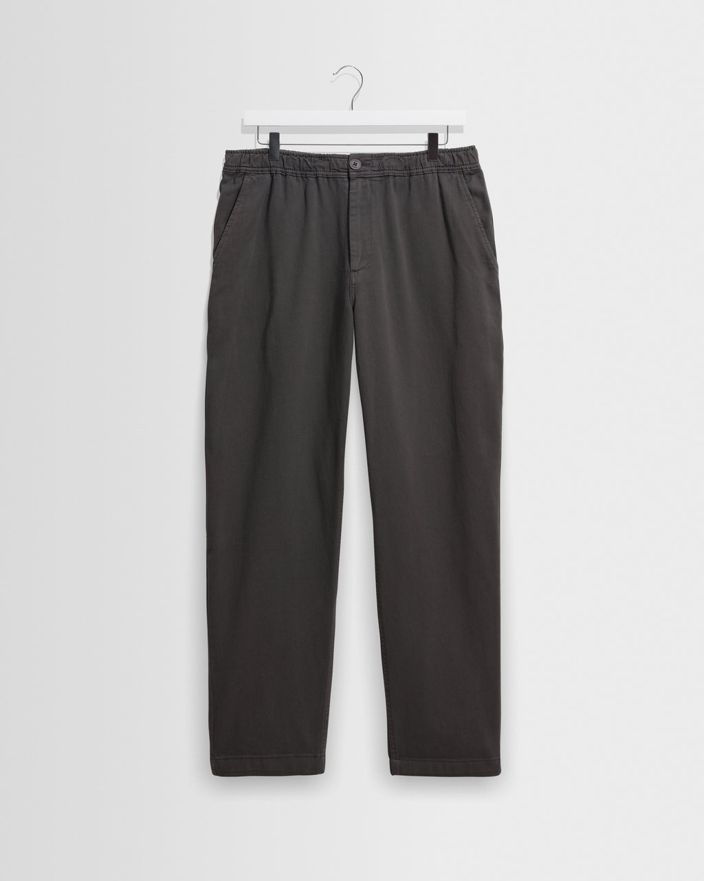 Kurt - Charcoal Organic Cotton Twill Trouser