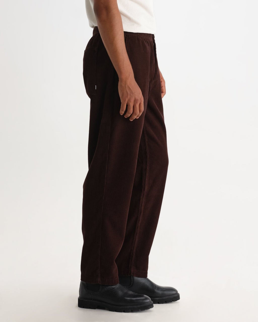 Kurt - Dark Brown Cotton Corduroy Trouser