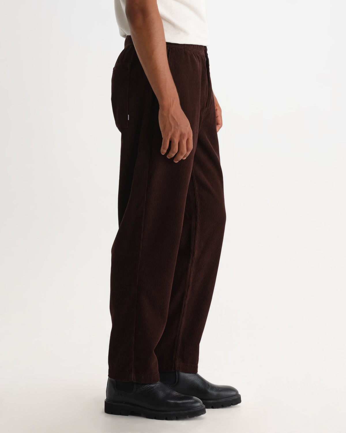 Kurt - Dark Brown Cotton Corduroy Trouser