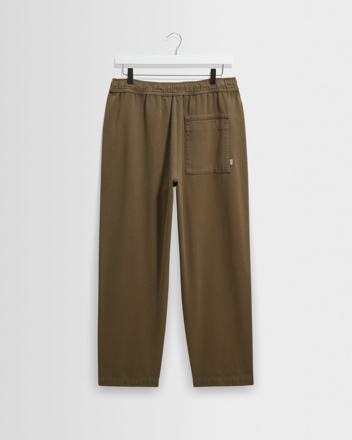Kurt - Dark Khaki Organic Cotton Twill Trouser