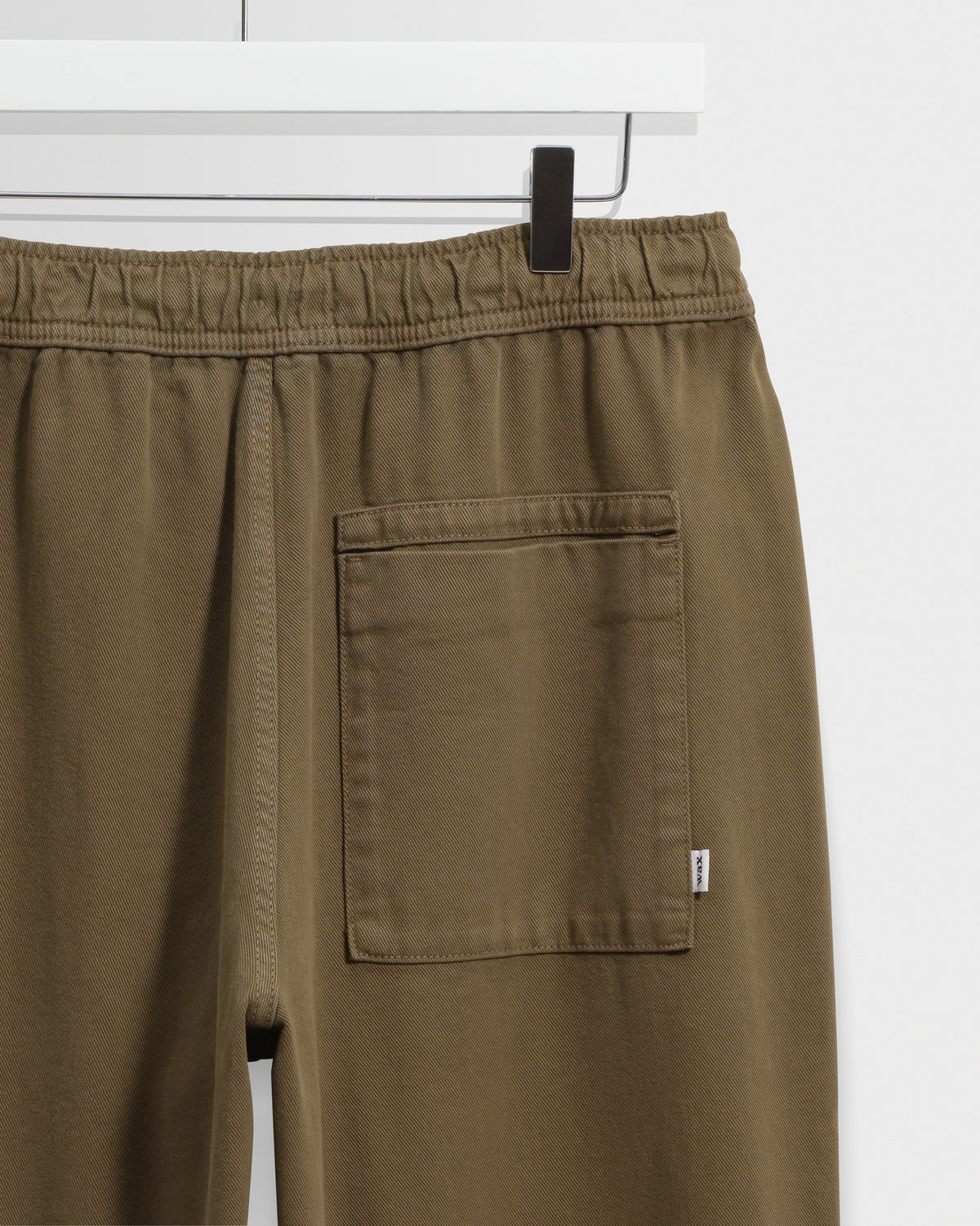 Kurt - Dark Khaki Organic Cotton Twill Trouser