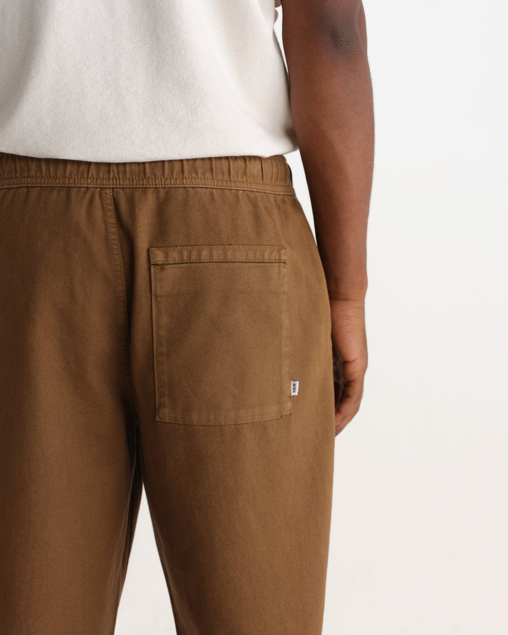 Kurt - Dark Tan Organic Cotton Twill Trouser