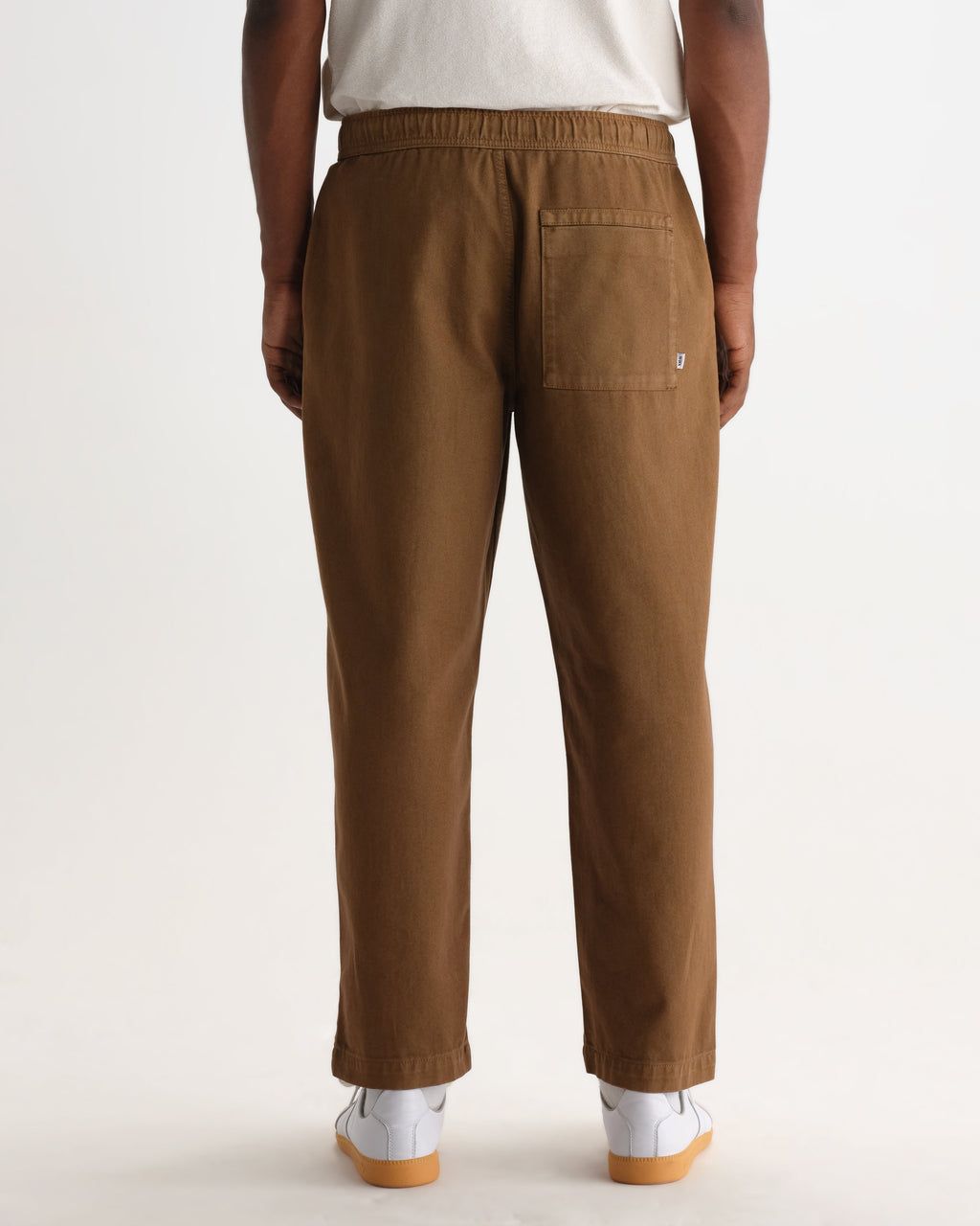Kurt - Dark Tan Organic Cotton Twill Trouser