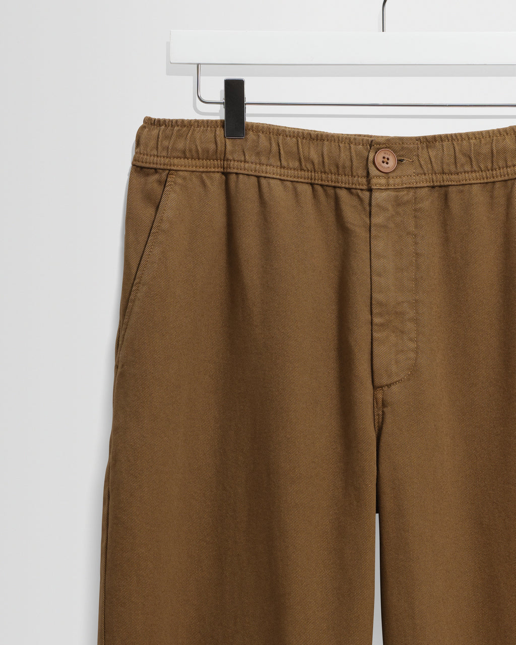 Kurt - Dark Tan Organic Cotton Twill Trouser