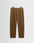Kurt - Dark Tan Organic Cotton Twill Trouser