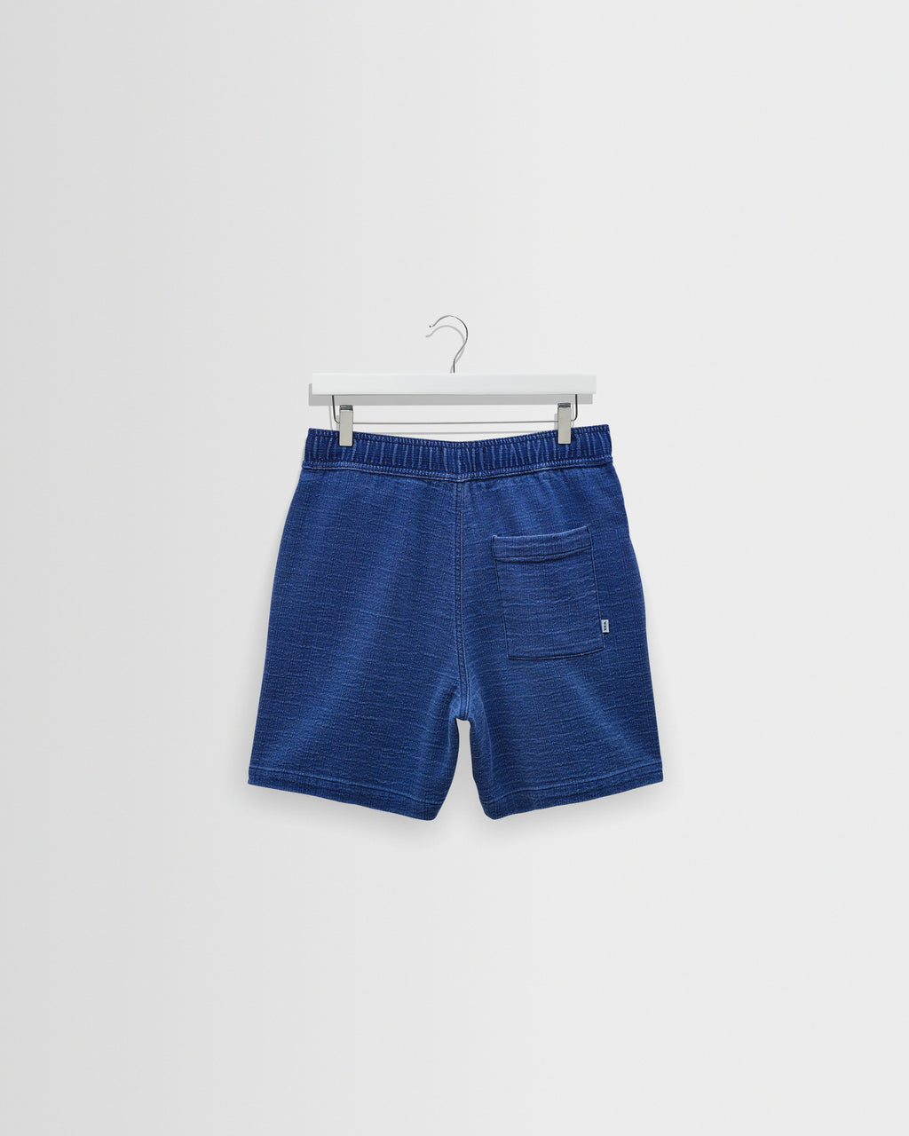 Kurt - Indigo Dobby Textured Organic Cotton Shorts