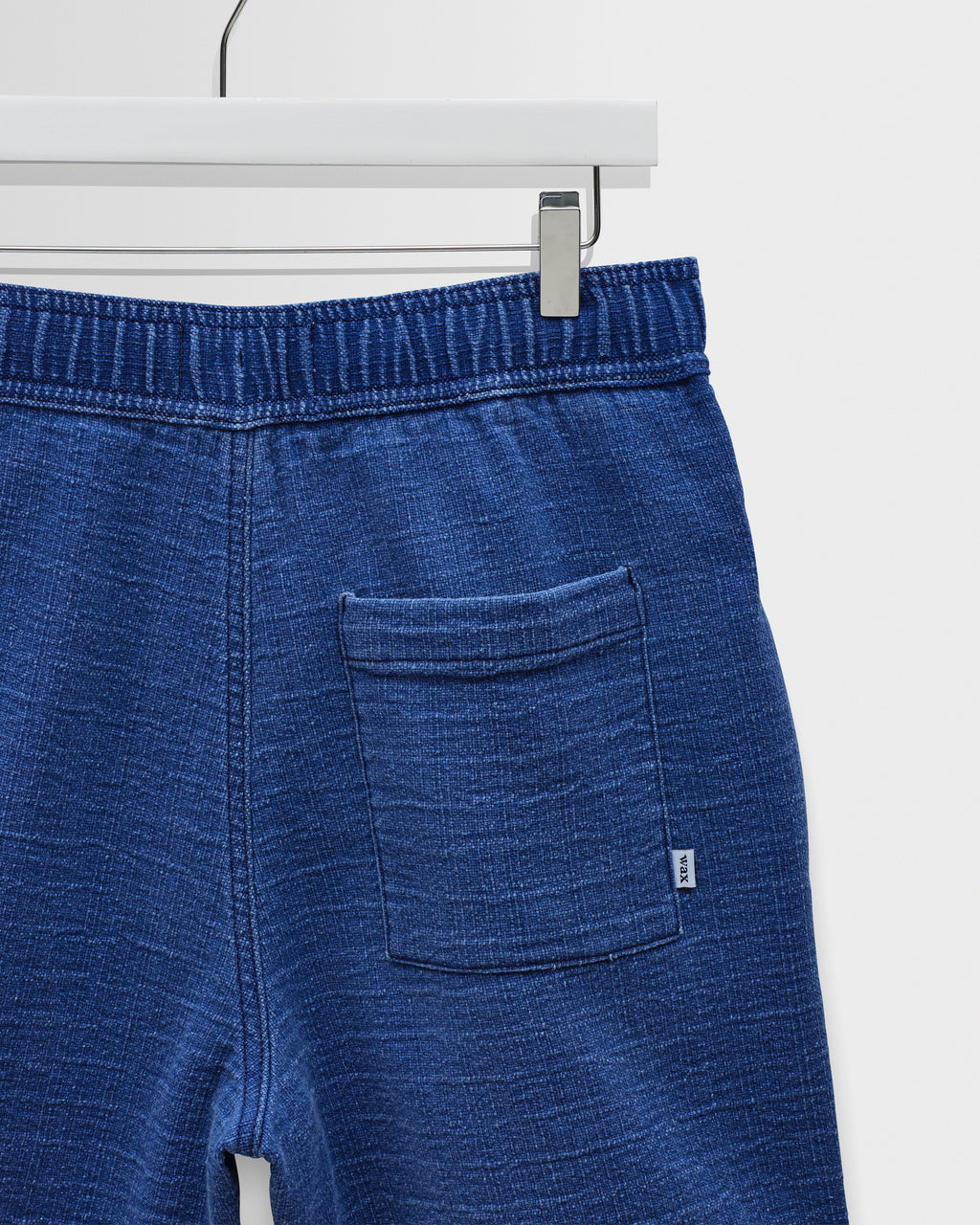 Kurt - Indigo Dobby Textured Organic Cotton Shorts