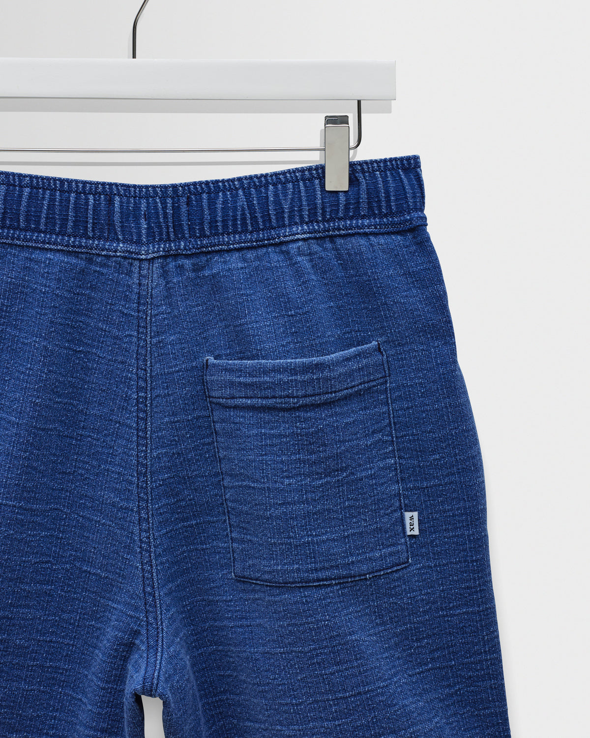 Kurt - Indigo Dobby Textured Organic Cotton Shorts