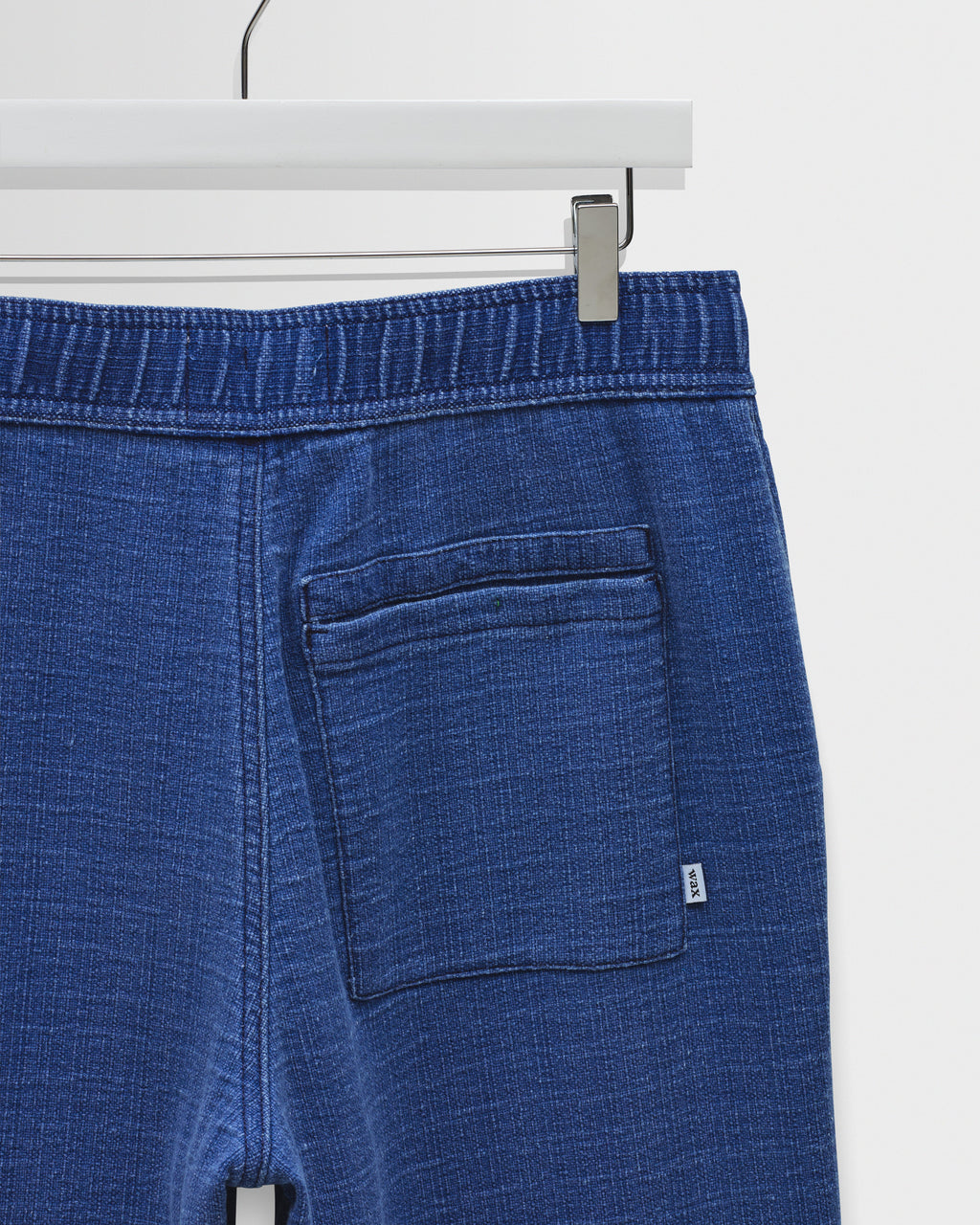 Kurt - Indigo Textured Organic Dobby Cotton Relaxed Fit Trousers