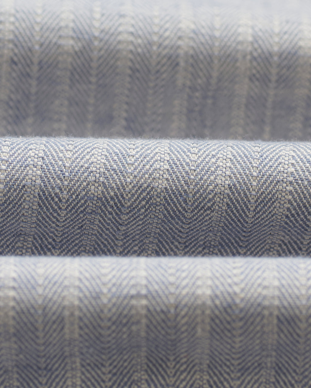Kurt - Light Blue Herringbone Cotton Shorts