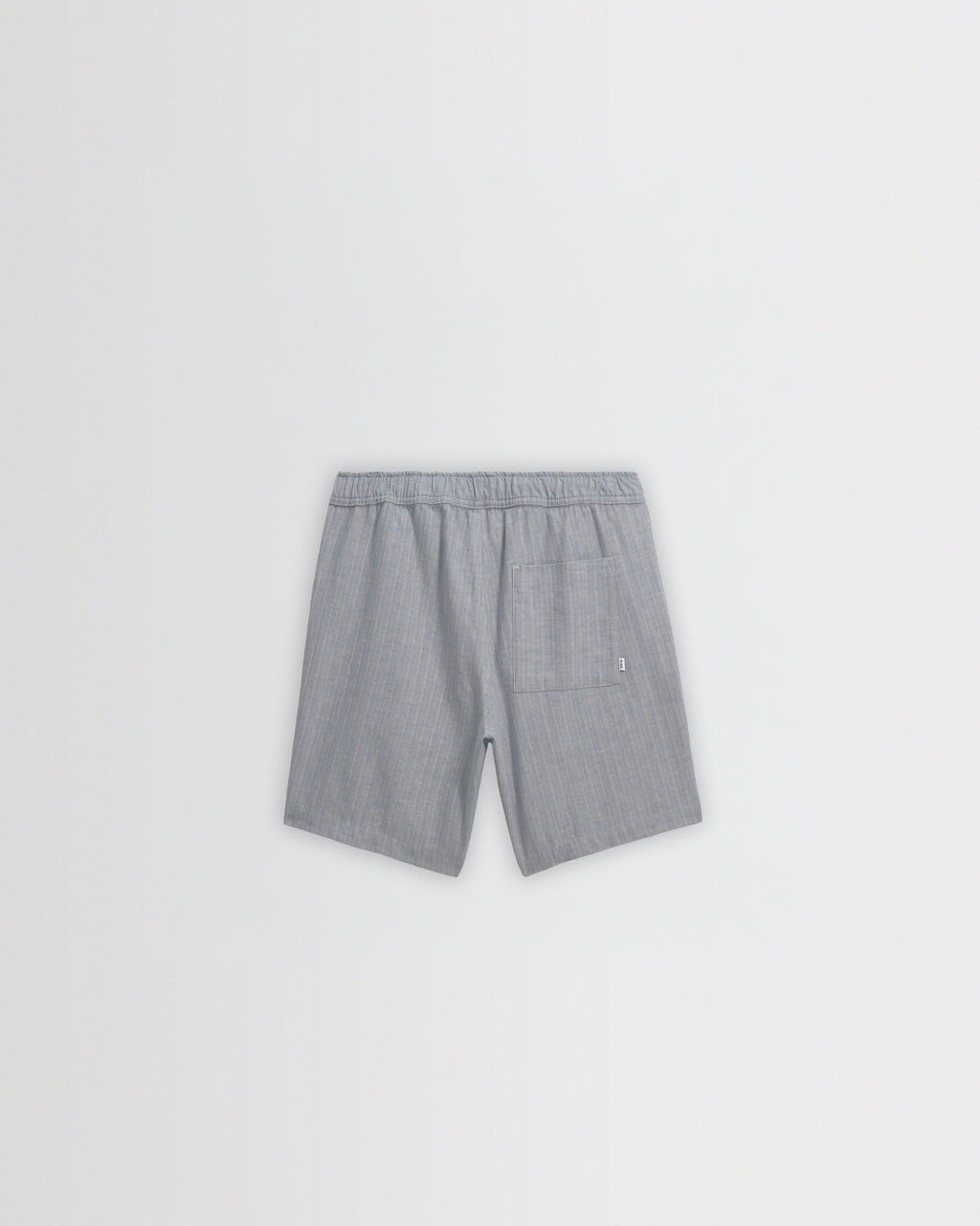 Kurt - Light Blue Herringbone Cotton Shorts
