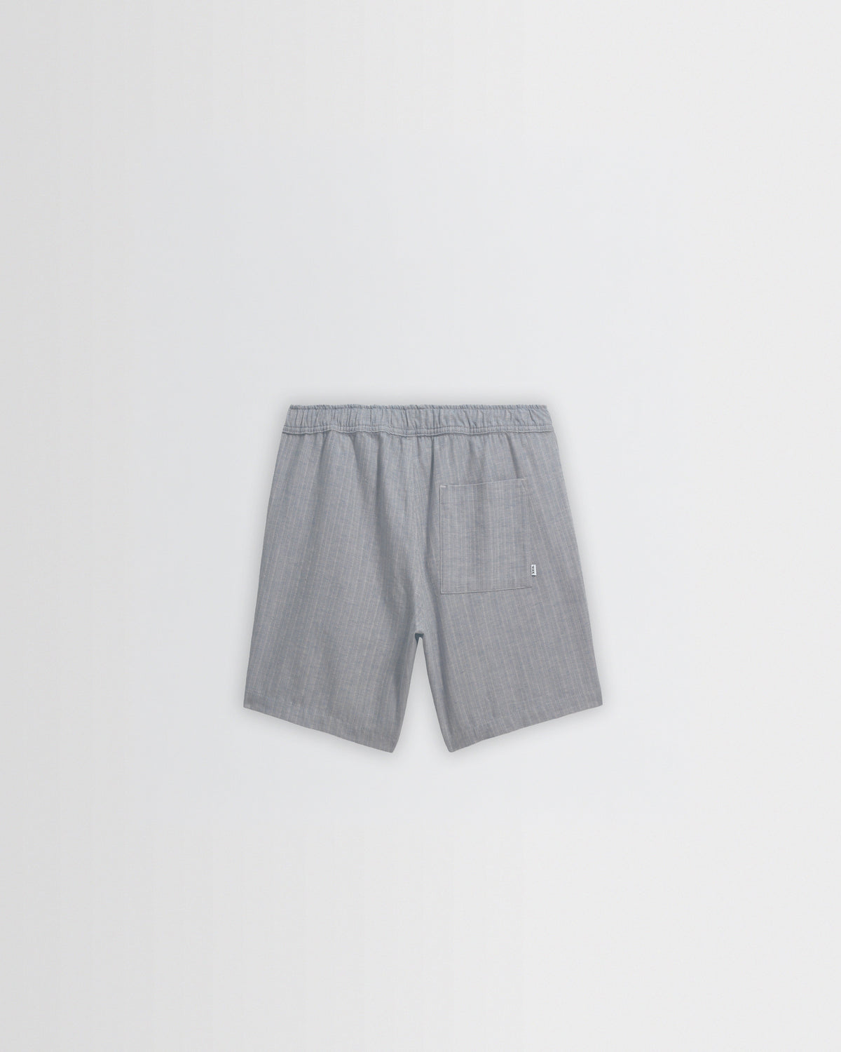 Kurt - Light Blue Herringbone Cotton Shorts