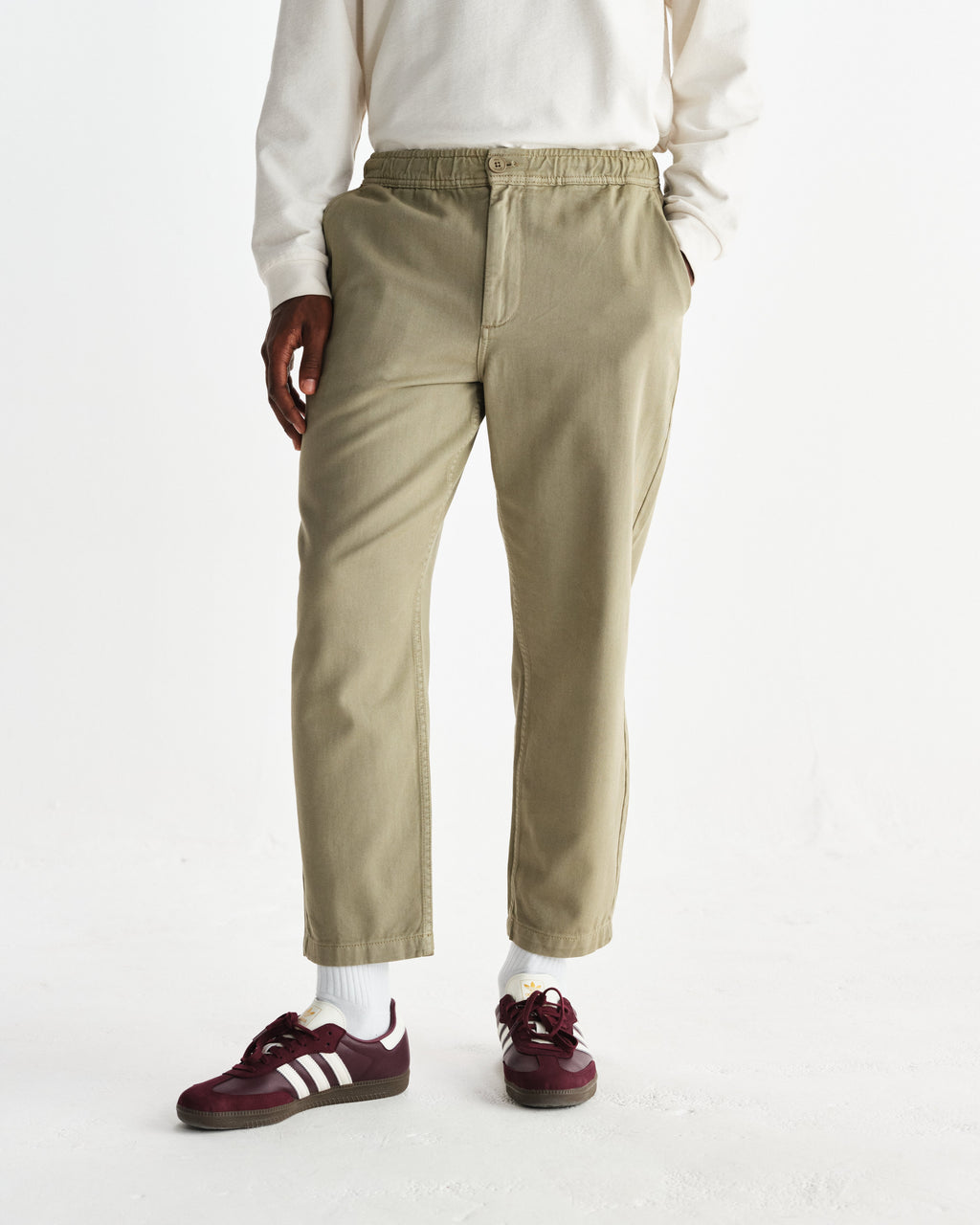 Kurt - Light Khaki Organic Cotton Trousers