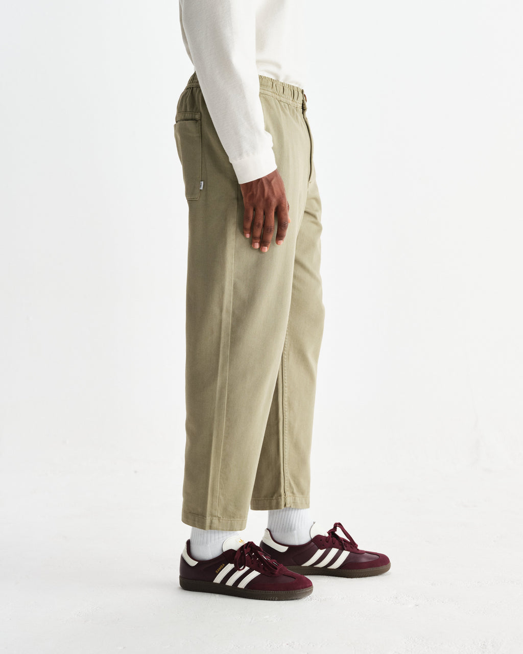 Kurt - Light Khaki Organic Cotton Trousers