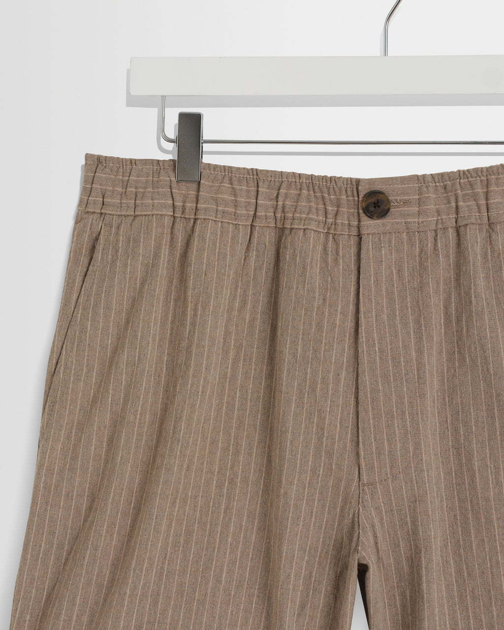 Kurt - Natural Chalk Stripe Shorts
