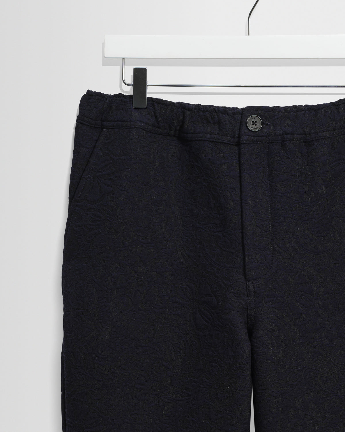 Kurt - Navy And Black Tonal Jacquard Trouser